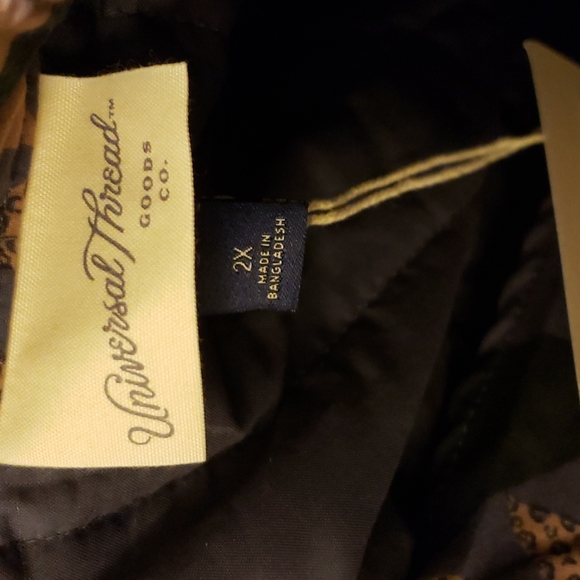 Universal Thread Blue Patterned Woven Quilted Jacket Size XXL - Picture 9 of 9